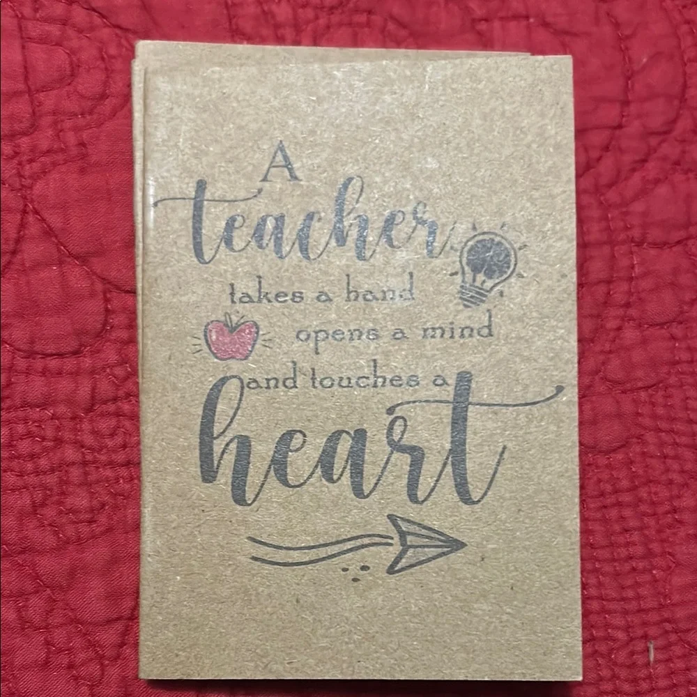 Inspirational Teacher small notebooks.